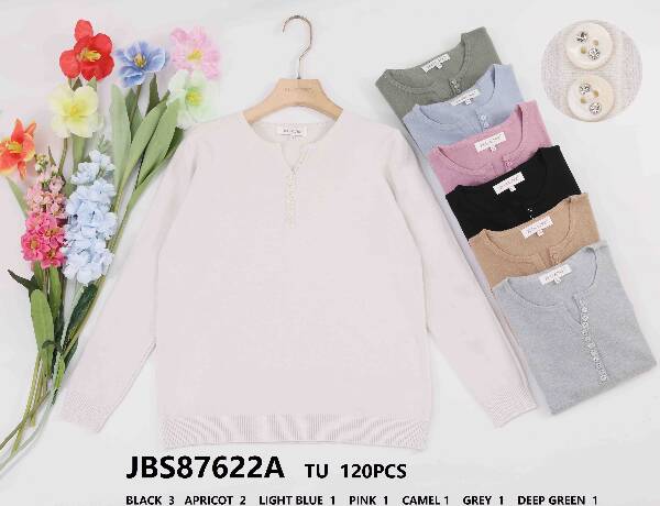 Swetry  damskie (Francja produkt) Roz Standard, Mix kolor, Paszka 12 szt