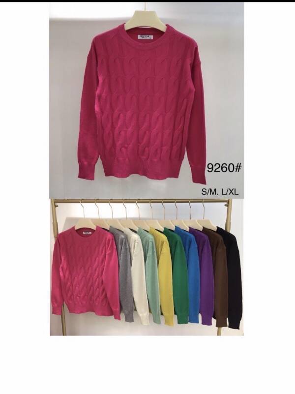 Swetry damskie Roz S/M-L/XL, Mix kolor, Paszka 12 szt