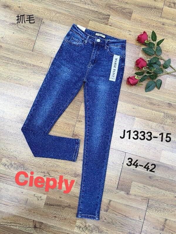 Spodnie damskie jeans Roz 34-42, 1 Kolor Paczka 10 szt