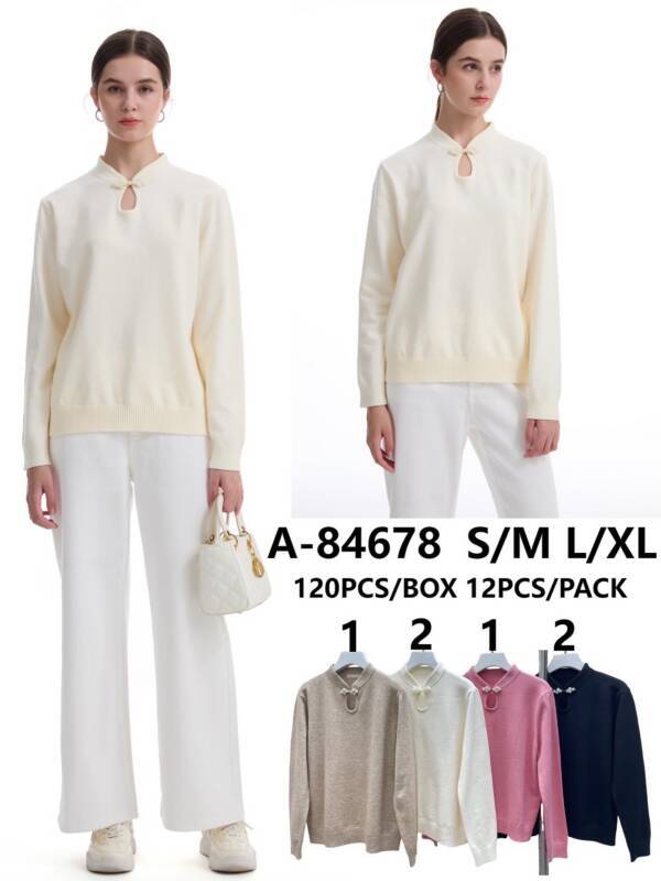 Swetry damskie Roz S/M-L/XL, Mix Kolor Paczka 12 szt