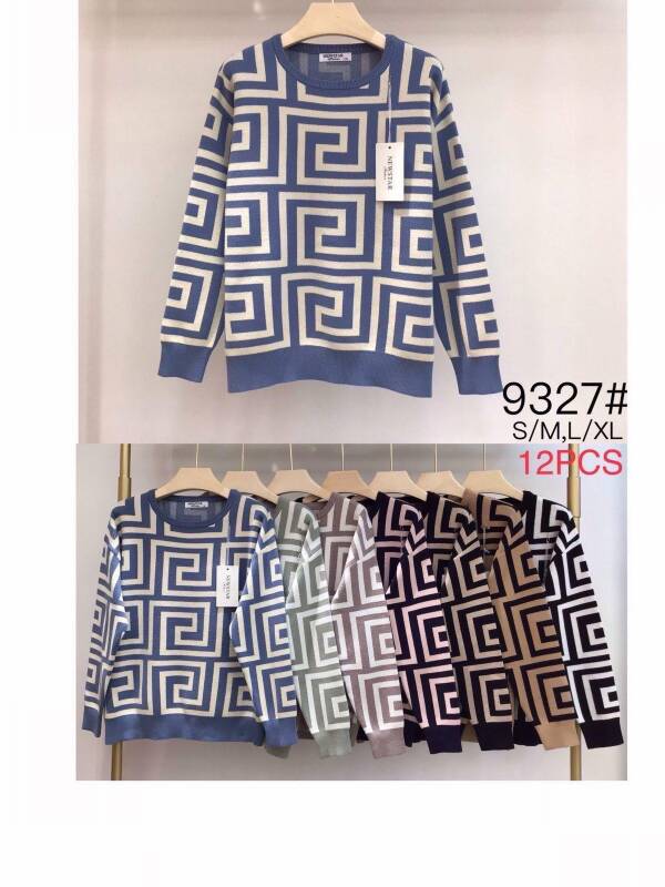 Swetry damskie Roz S/M-L/XL, Mix kolor, Paszka 12 szt