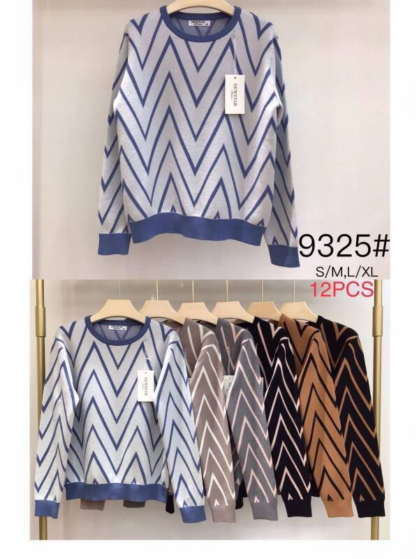 Swetry damskie Roz S/M-L/XL, Mix kolor, Paszka 12 szt