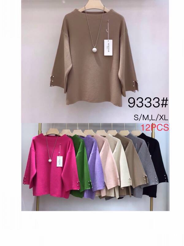Swetry damskie Roz S/M-L/XL, Mix kolor, Paszka 12 szt