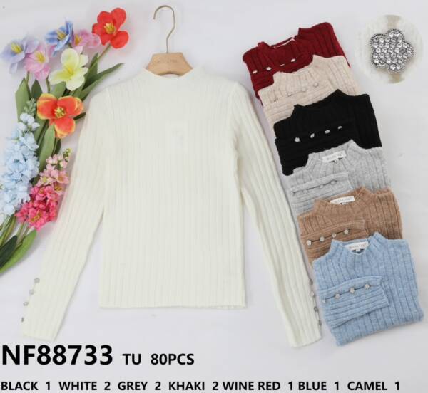 Swetry damskie (Francja produkt) Roz Standard, Mix kolor, Paszka 8 szt