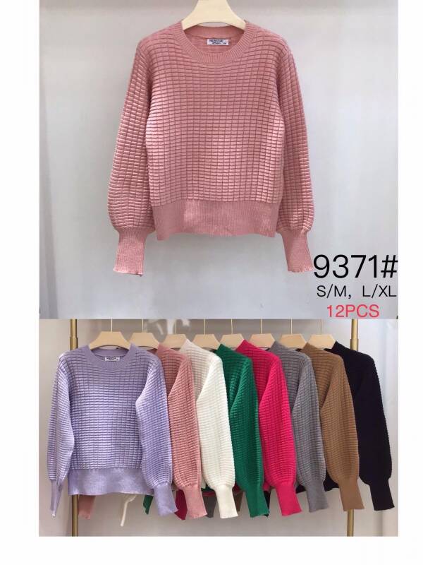 Swetry damskie Roz S/M-L/XL, Mix kolor, Paszka 12 szt