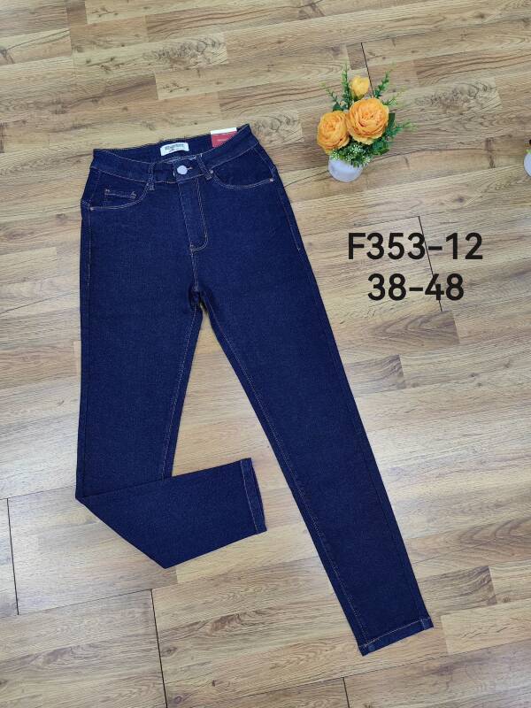 Spodnie damskie jeans Roz 38-48, 1 Kolor Paczka 12 szt