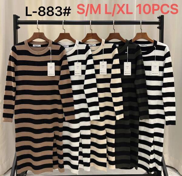 Sukienki damskie Roz S/M-L/XL, Mix kolor, Paszka 12 szt
