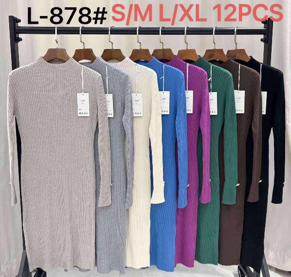 Sukienki damskie Roz S/M-L/XL, Mix kolor, Paszka 12 szt