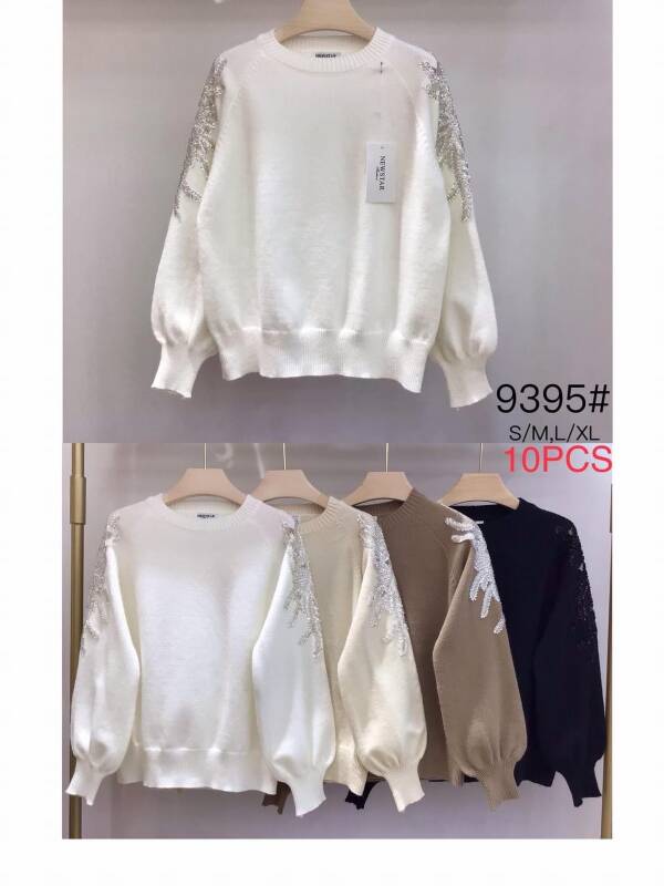 Swetry damskie Roz S/M-L/XL, Mix kolor, Paszka 10 szt