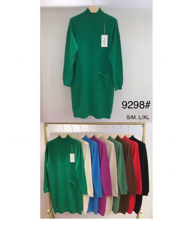 Sukienki damskie Roz S/M-L/XL, Mix kolor, Paszka 12 szt