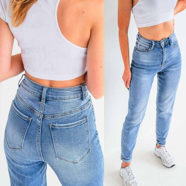 Spodnie damskie jeans Roz XS-XL, 1 Kolor Paczka 10 szt