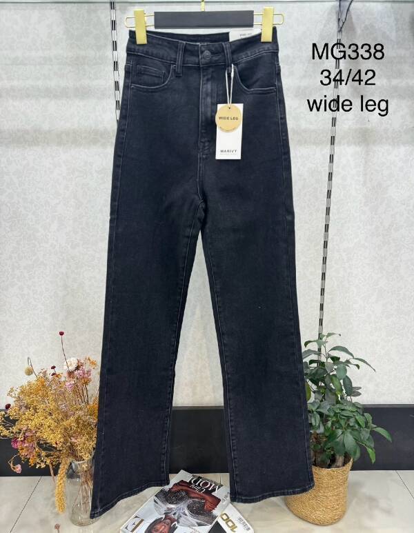 Spodnie damskie jeans Roz 34-42, 1 Kolor Paczka 10 szt