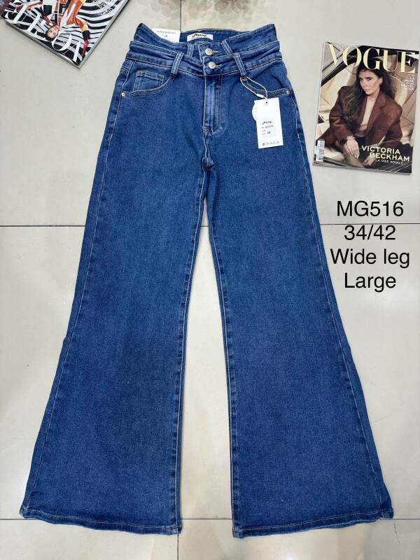 Spodnie damskie jeans Roz 34-42, 1 Kolor Paczka 10 szt
