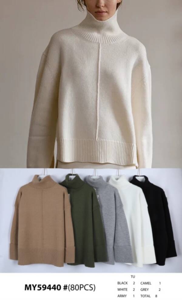Swetry damskie (Francja produkt) Roz Standard, Mix kolor, Paszka 8 szt