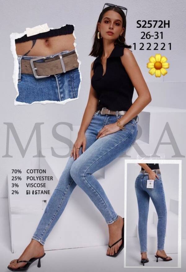 Spodnie damskie jeans Roz 26-31, 1 Kolor Paczka 10 szt