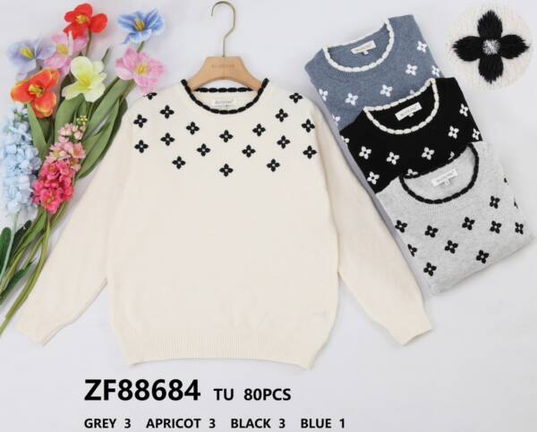 Swetry damskie (Francja produkt) Roz Standard, Mix kolor, Paszka 8 szt