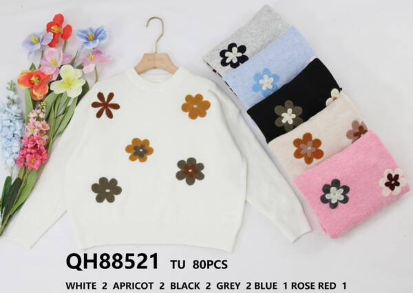 Swetry damskie (Francja produkt) Roz Standard, Mix kolor, Paszka 8 szt