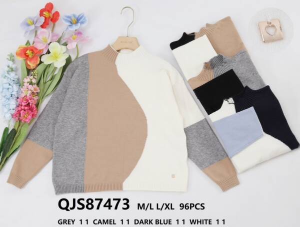 Swetry  damskie (Francja produkt) Roz M/L-L/XL, Mix kolor, Paszka 8 szt
