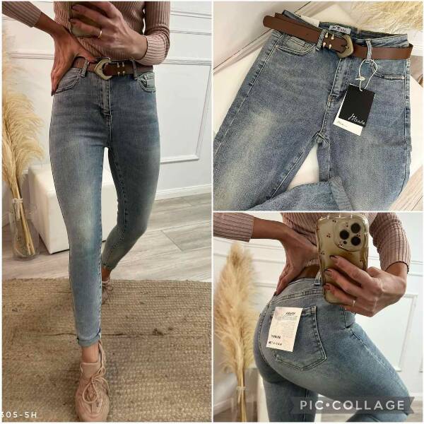 Spodnie damskie jeans Roz XS-XL, 1 Kolor Paczka 10 szt