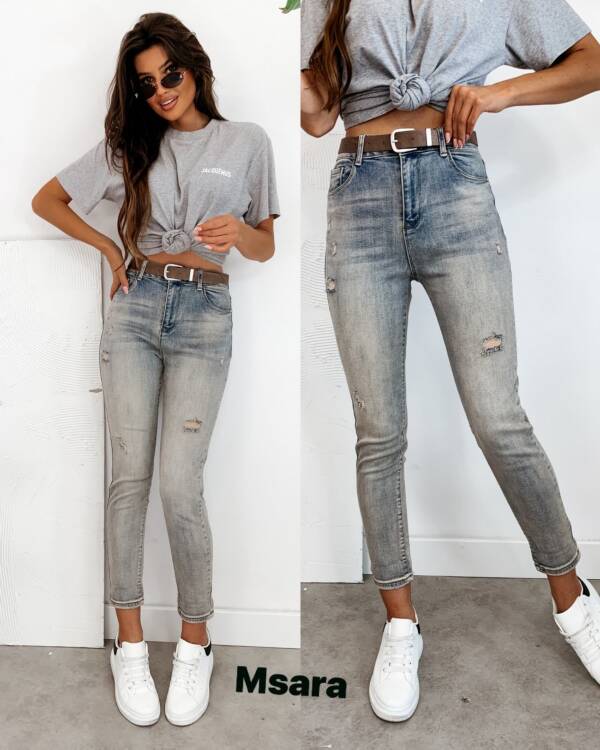 Spodnie damskie jeans Roz XS-XL, 1 Kolor Paczka 12 szt