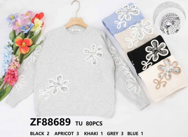 Swetry  damskie (Francja produkt) Roz Standard, Mix kolor, Paszka 8 szt