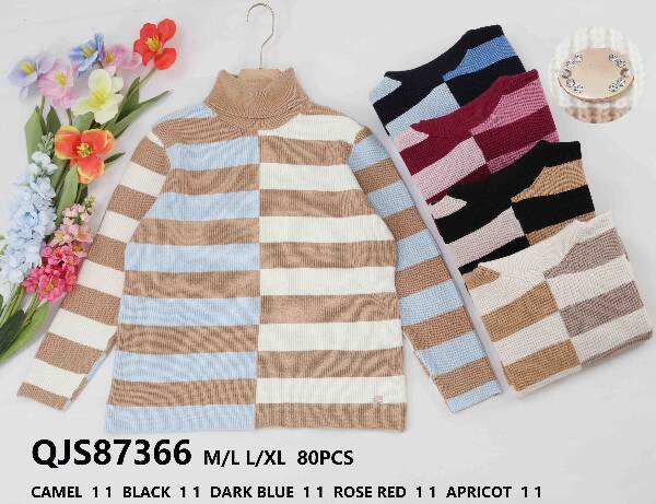 Swetry  damskie (Francja produkt) Roz M/L-L/XL, Mix kolor, Paszka 8 szt