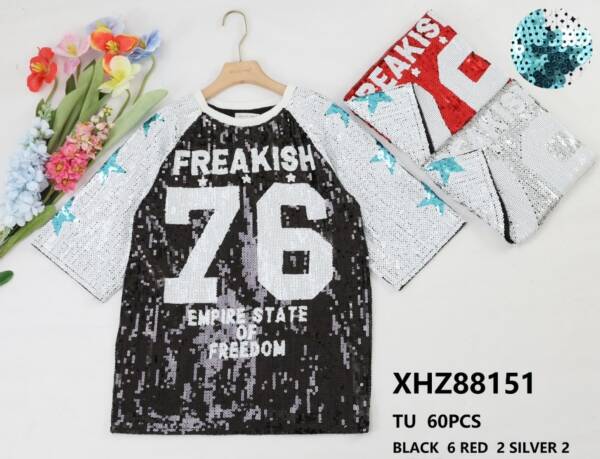 Bluzka damskie (Francja produkt) Roz Standard, Mix kolor, Paszka 6 szt