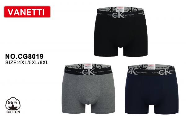 Bokserki męskie Roz 4XL-6XL, Mix kolor Paczka 24 szt