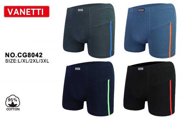 Bokserki męskie Roz 4XL-6XL, Mix kolor Paczka 24 szt