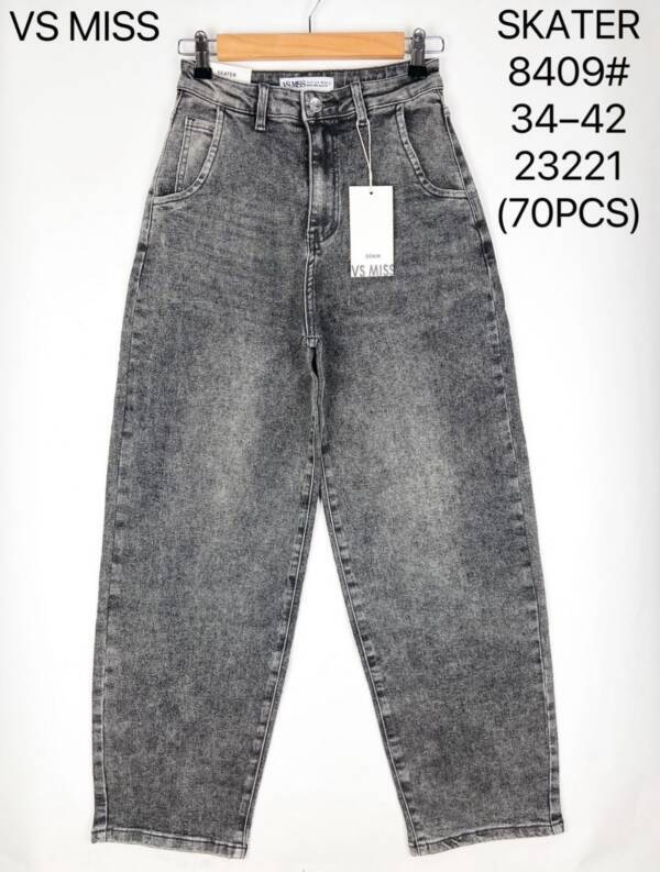Spodnie damskie jeans Roz 34-42, 1 Kolor Paczka 10 szt