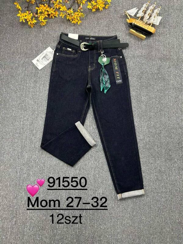 Spodnie damskie jeans Roz 27-32, 1 Kolor Paczka 12 szt