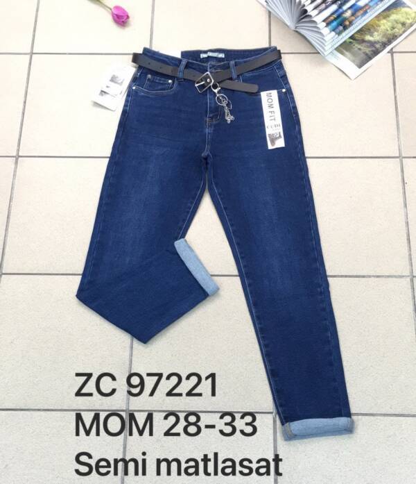 Spodnie damskie jeans Roz 30-36, 1 Kolor Paczka 12 szt