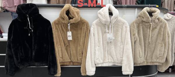 Kurtka alpaka (Włoskie produkt) Roz S-M-L Mix kolor Paczka 5 szt