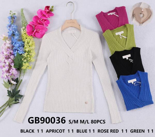 Swetry damskie (Francja produkt) Roz S/M-L/XL, Mix kolor, Paszka 10 szt