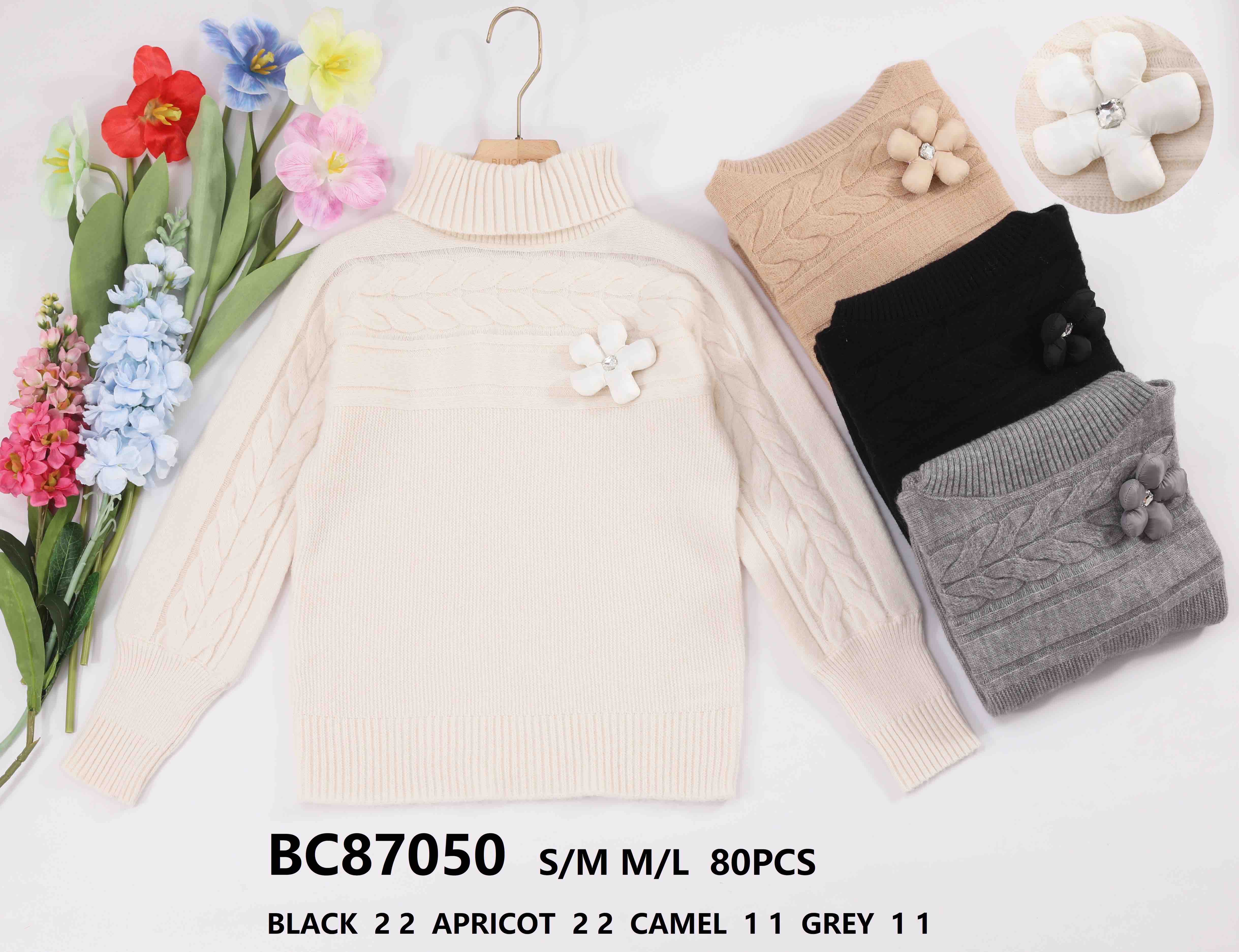 Swetry damskie (Francja produkt) Roz S/M-L/XL, Mix kolor, Paszka 8 szt