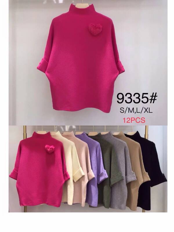 Swetry damskie Roz S/M-L/XL, Mix Kolor Paczka 12 szt