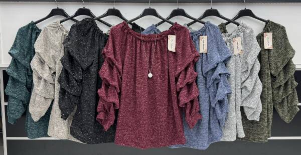 Bluzki damskie (Włoskie produkt) Roz Standard Mix kolor Paczka 5 szt