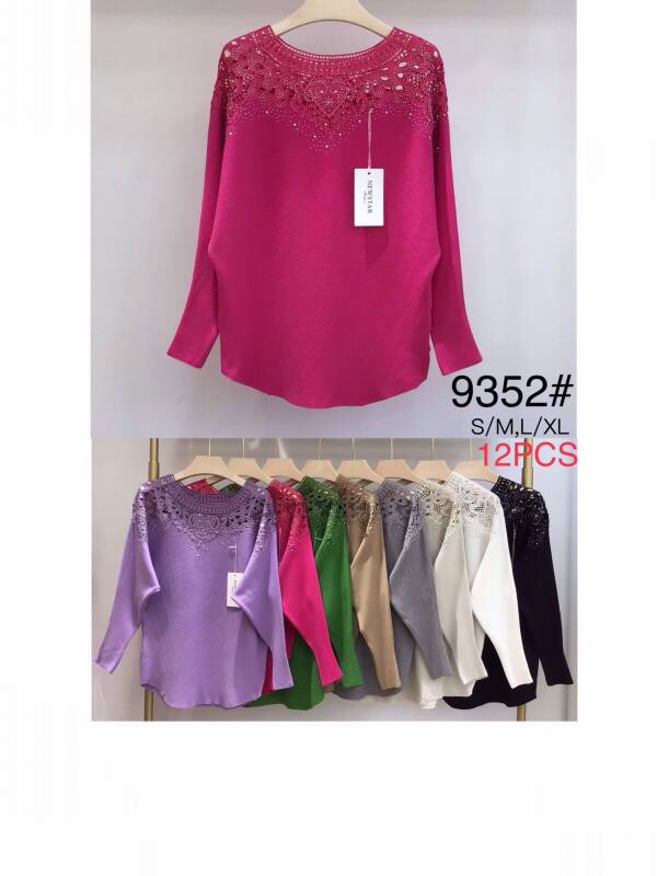 Swetry damskie Roz S/M-L/XL, Mix Kolor Paczka 12 szt