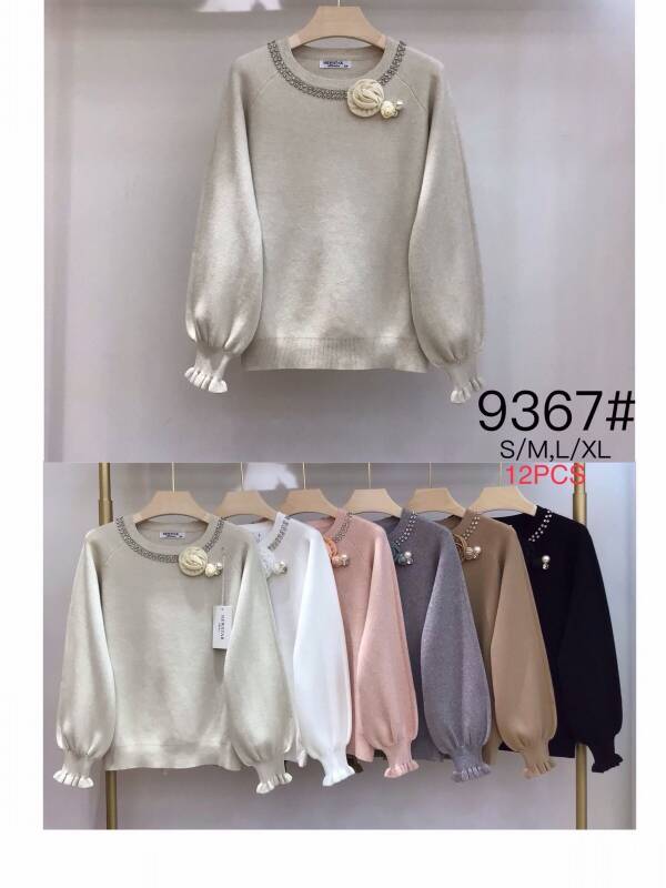 Swetry damskie Roz S/M-L/XL, Mix Kolor Paczka 12 szt