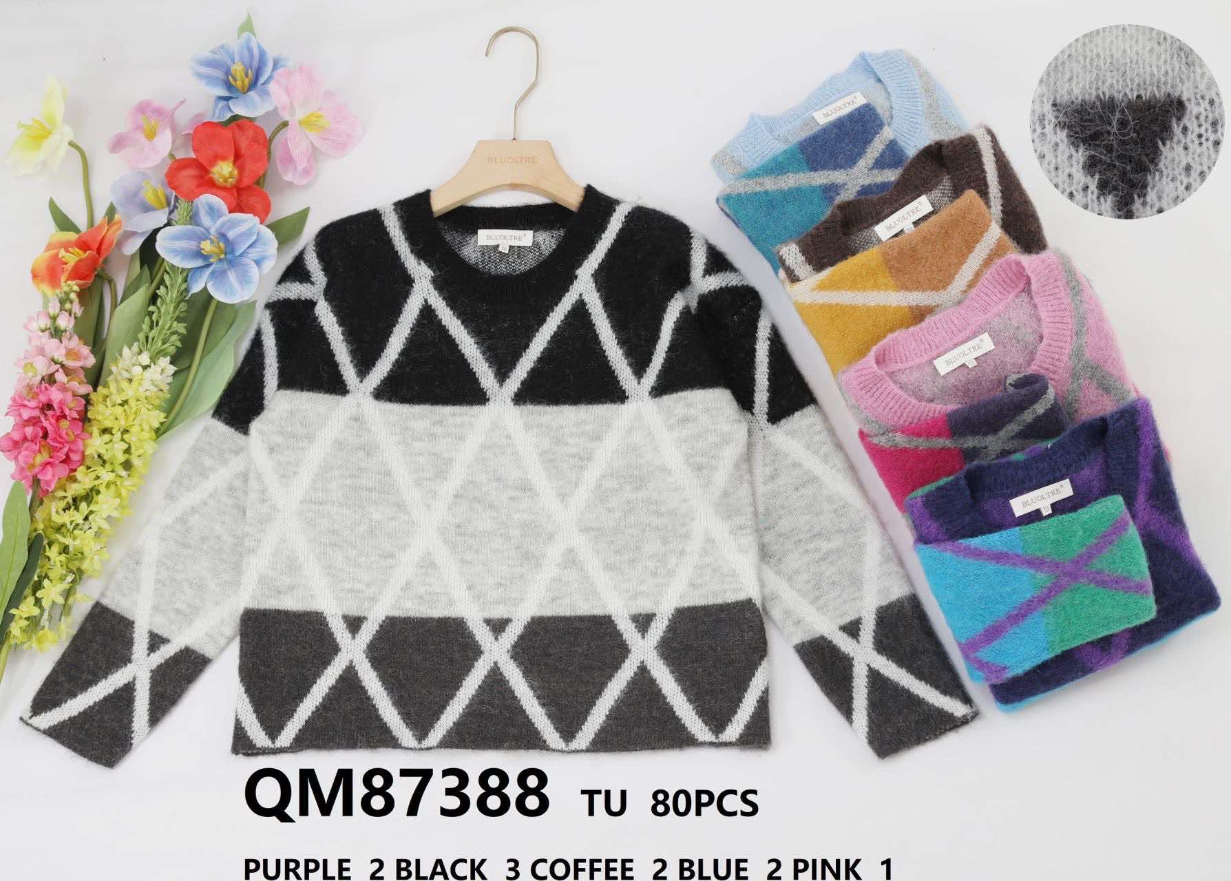 Swetry damskie (Francja produkt) Roz Standard, Mix kolor, Paszka 8 szt
