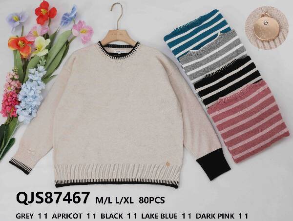 Swetry damskie (Francja produkt) Roz M/L-L/XL, Mix kolor, Paszka  10 szt