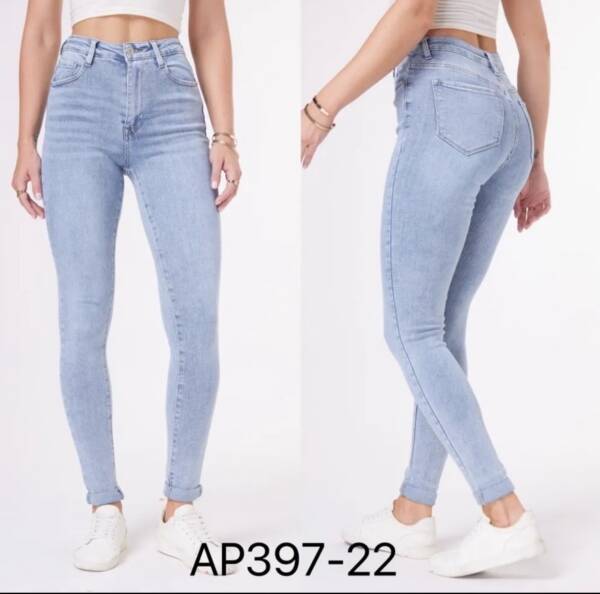 Spodnie damskie jeans Roz XS-XL, 1 Kolor Paczka 10 szt