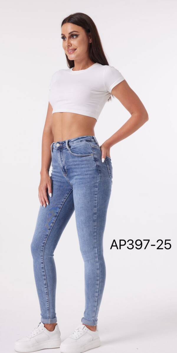 Spodnie damskie jeans Roz XS-XL, 1 Kolor Paczka 10 szt