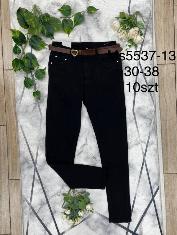 Spodnie damskie jeans Roz 30-38, 1 Kolor Paczka 10 szt