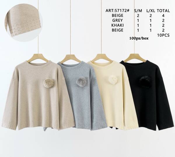 Swetry damskie Roz S/M-L/XL, Mix Kolor Paczka 10 szt