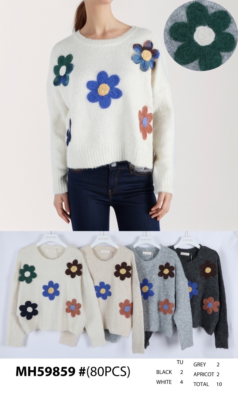 Swetry damskie (Francja produkt) Roz Standard, Mix kolor, Paszka 8 szt