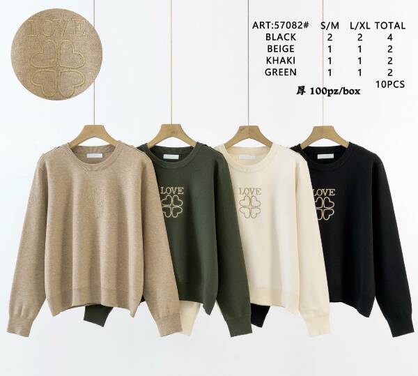 Swetry damskie Roz S/M-L/XL, Mix Kolor Paczka 10 szt