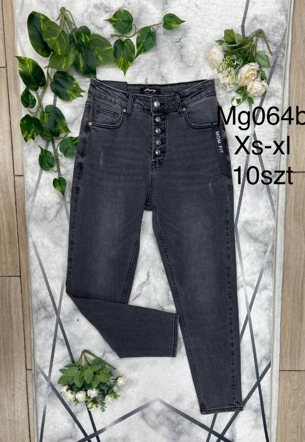 Spodnie damskie jeans Roz XS-XL, 1 Kolor Paczka 10 szt