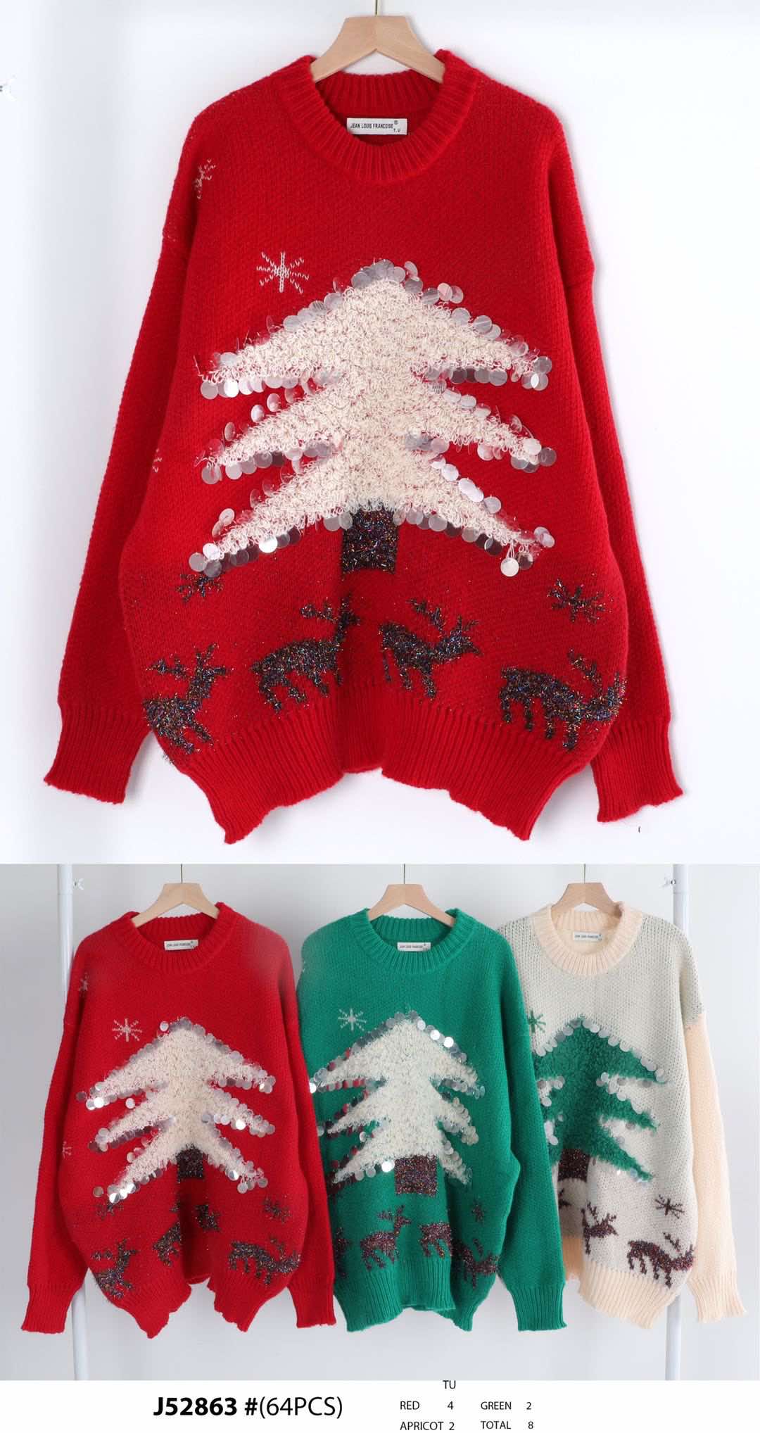 Swetry damskie (Francja produkt) Roz Standard, Mix kolor, Paszka 8 szt