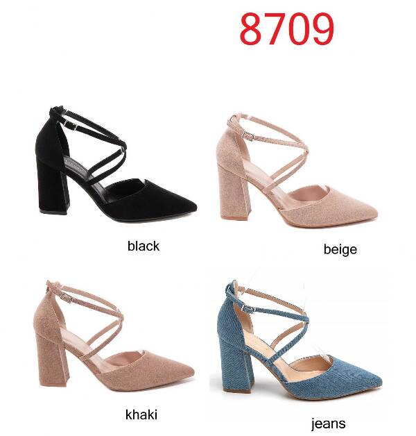 Sandały na obcasie damskie 36-41/ 12 par